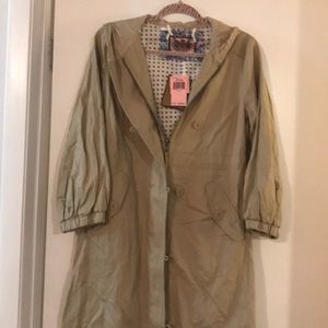 Juicy Couture Khaki Twill Parka